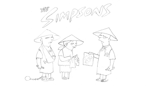 Banksy × The Simpsons Storyboard Art