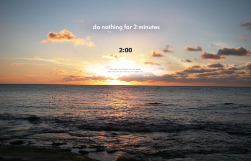Do Nothing For Two Minutes