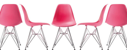 Eames Shell Side Chair DSR Pink