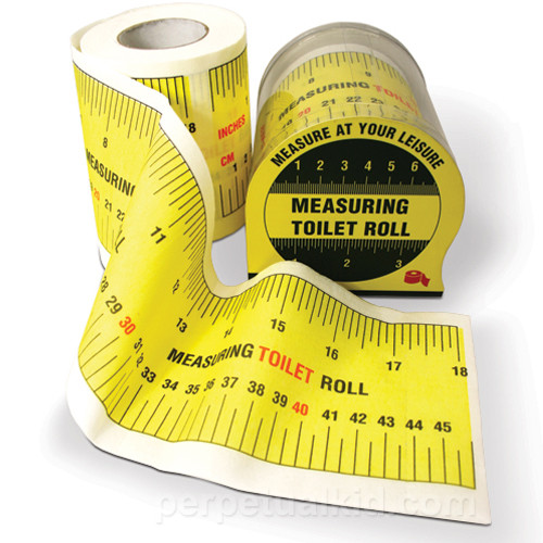 Measuring Tape Toilet Paper