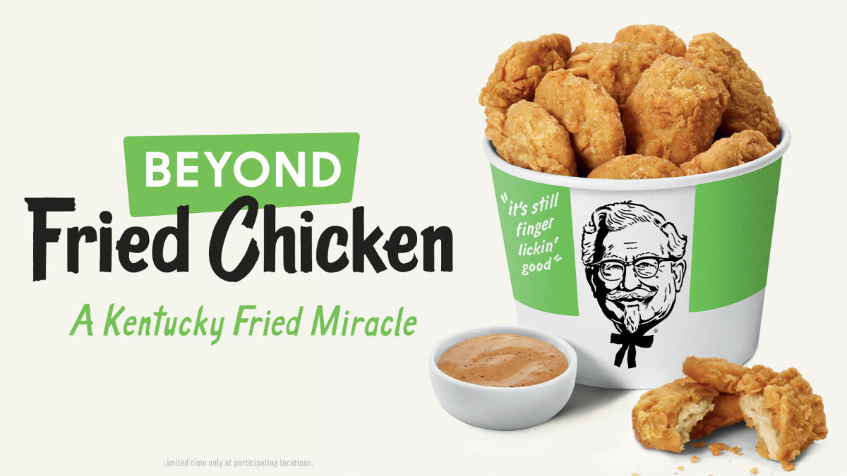ケンタッキー、植物由来の人工肉フライドチキン『Beyond Fried Chicken』を発売